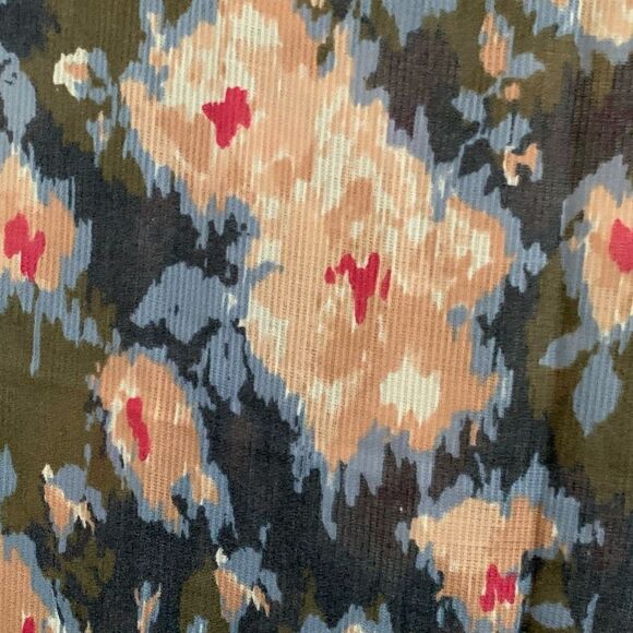 Floral Ikat scarf. - Picture 6 of 9